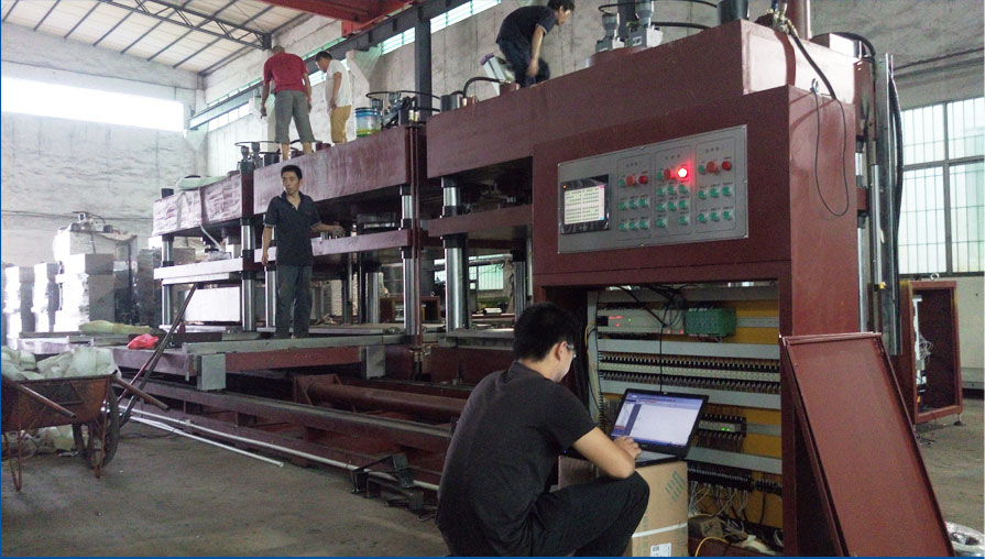 全自動熱壓成型液壓機生產(chǎn)線